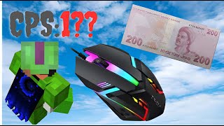 200TL Gaming Mouse İle Bedwars ASMR?? | el kamerası + butterfly 12cps asmr🌸|