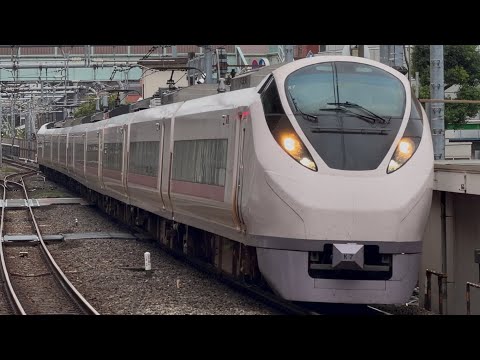 【4K高画質】E657系ｶﾂK7編成が特急ときわ５３号勝田行きとして警笛を鳴らしながら北千住駅1番線を通過するシーン（53M）2026.9.5.8:38