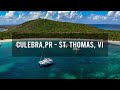 Flying from Culebra to St. Thomas in the Caribbean Paradise