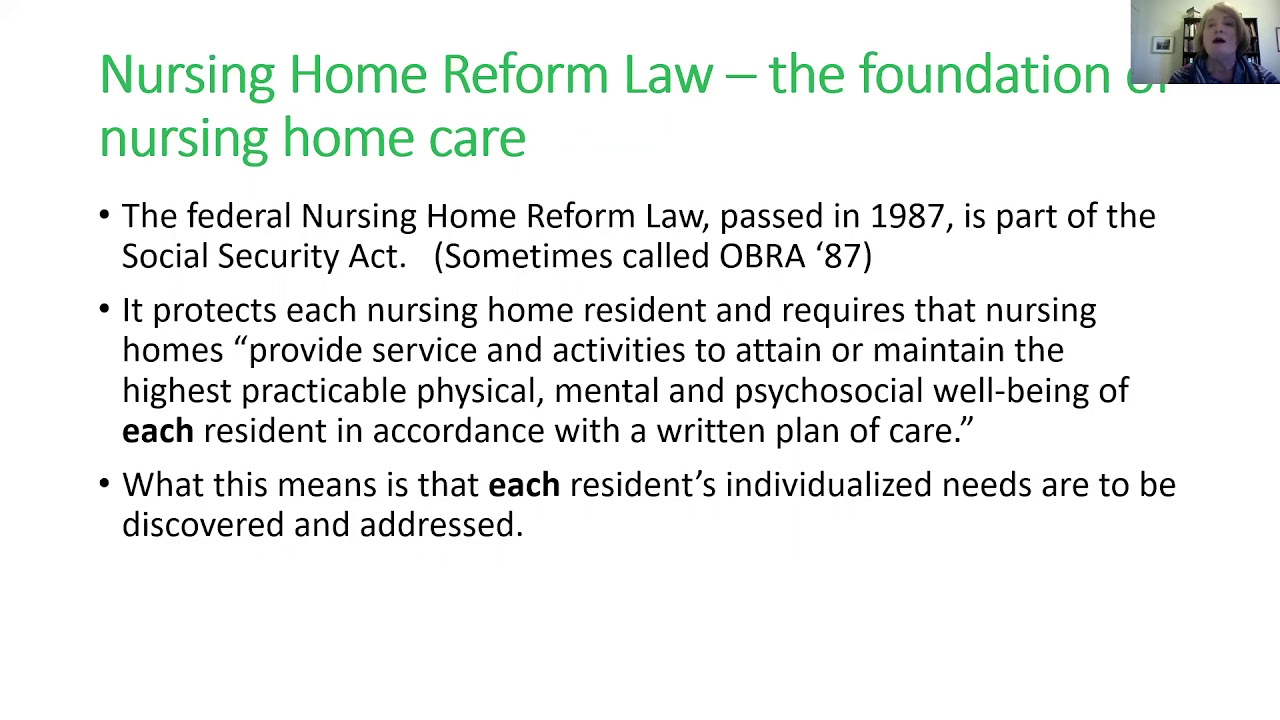 Nursing Homes Promoting Quality of Care & Quality of Life YouTube