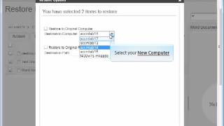 CommVault DLO - Local Restore Files from an Old Computer