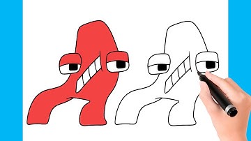 How to Draw Alphabet Lore - Cute A Letter Drawing Step by Step