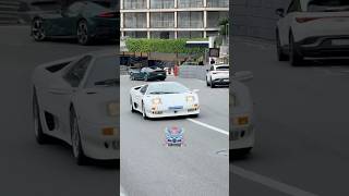 Lamborghini fazendo barulho pelas curvas de Fairmont Mónaco #supercars #millionairevibes #lifestyle