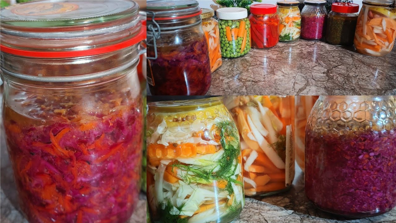 تخليل و تخمير الخضر غنية بالبروبيوتيك حل مشاكل الهضم والامعاء طريقة سهلة وناجحة
