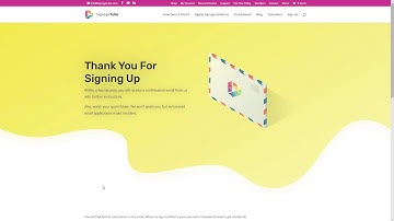 How to sign up for free digital signage in the cloud account?