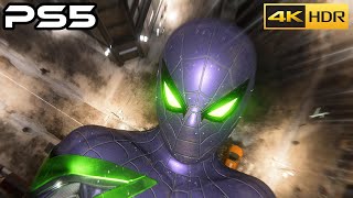 Spider-Man Miles Morales PS5 Purple Reign Suit Gameplay 4K HDR