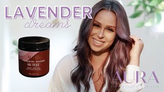 Dying my hair PURPLE with a mask ft Aura Hair Care | Rutele