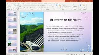 National Water Policy(A)