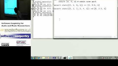 Test-driven development, part 1 (Software Carpentry)