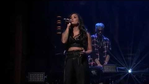 Demi Lovato feat Cheat Codes - No Promises Jimmy Fallon [Live]