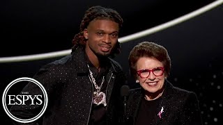 Damar Hamlin & Billie Jean King present the Youth Leadership Award | 2025 ESPYS