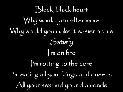 Black Black Heart (Slow Version) - David Usher - Lyrics On Screen