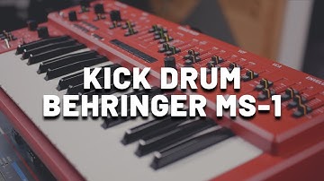 Kick Drum Sound Design with Behringer MS-1 | Analog Synth Kick Inspired by Roland SH-101