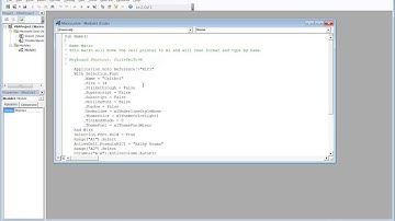 Editing and Deleting a Macro