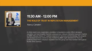 BBB® Webinar: The Role of Reputation Management