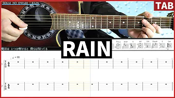 【SEKAI NO OWARI】 RAIN - ギターTAB / コード【】