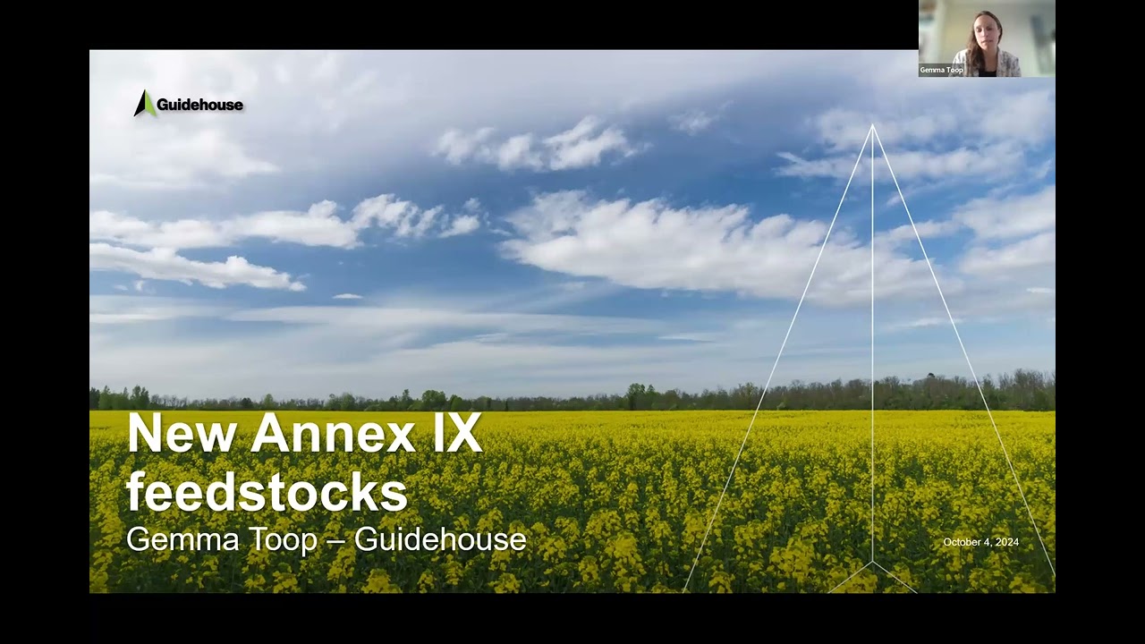 Webinar Intermediate Crops for low ILUC biofuels in the EU