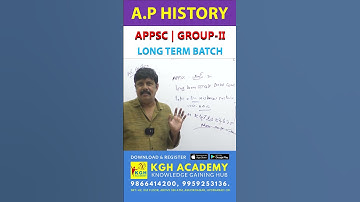 JOIN  A.P HISTORY || APPSC GROUP-II || LIVE + RECORDED CLASSES || LONG TERM NEW BATCH || BY RAFI SIR