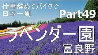 【北海道ツーリング編】仕事辞めてバイクで日本一周Part49　52日目前編～富良野ラベンダー園【モトブログ旅】
