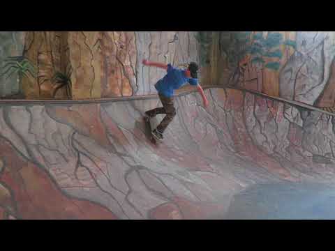 THIS DIY Skatepark painted like the Caminito Del Rey!!!!