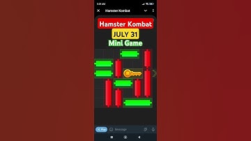 Hamster Kombat Mini Game (July 31) Solution #minigame #key #hamsterkombat #puzzle #solved