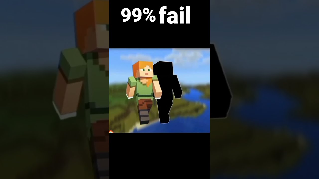 minecraft 99% fail #short