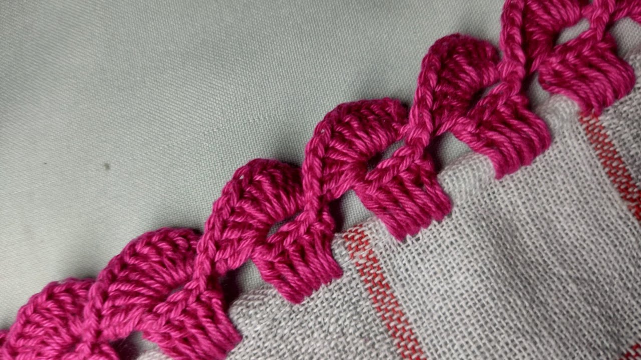 Aprenda fazer esse Bico de crochê para pano de prato fácil e rápido #223