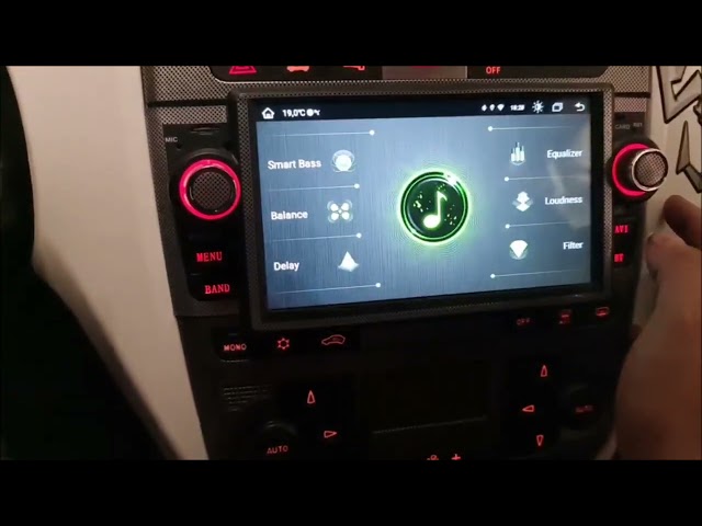 Autoradio Android 11 Grande Punto Abarth 2007-2012 con adesivi plancia ORIGINALE