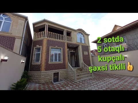 🏝Masazırda, 2 sotda, 2 mərtəbəli, 5 otaqlı, kupçalı şəxsi tikili satılır🌟