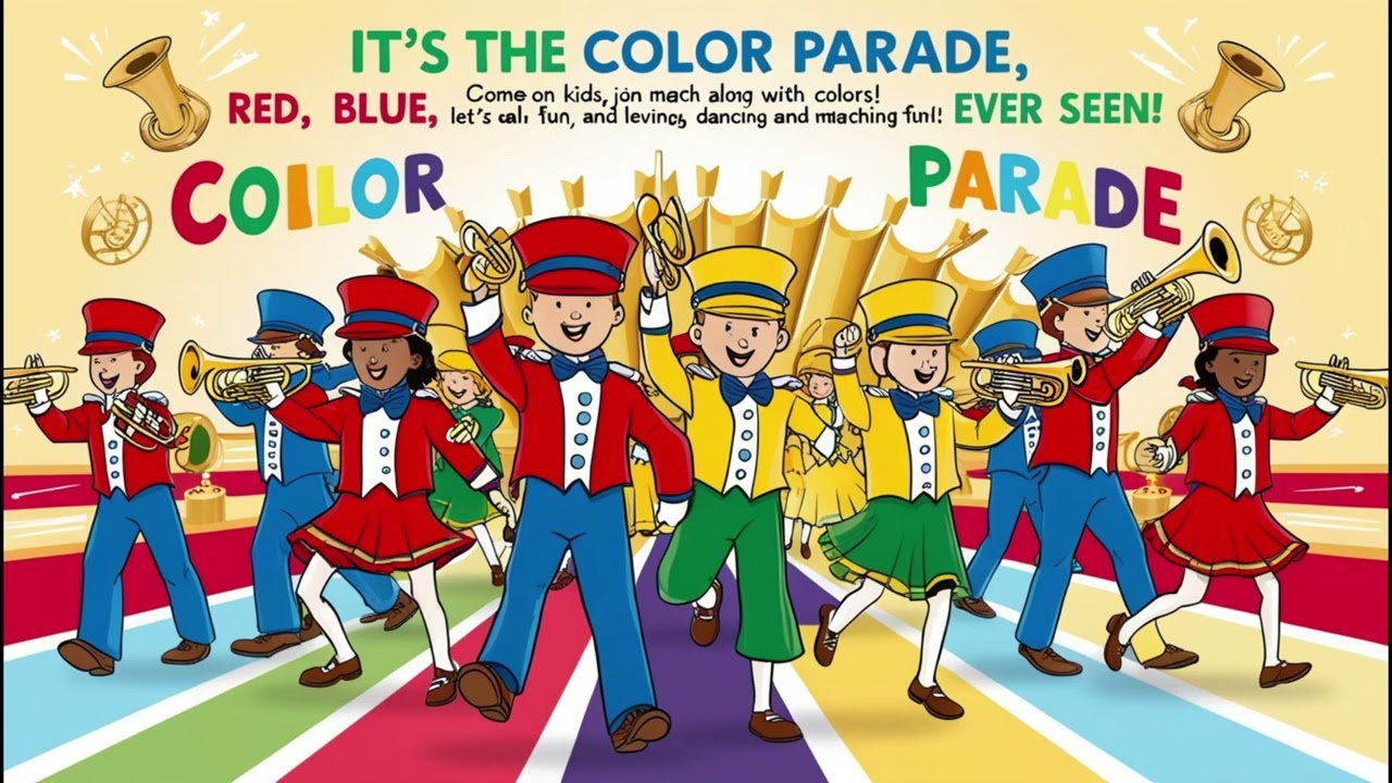 Join the Color Parade! Fun, Dancing & Learning Colors for Kids! March, Sing and Learn with Us
