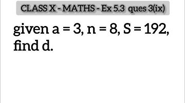 Q3(ix) - Ex 5.3 - arithmetic progression - Chapter 5 - Class 10th NCERT Maths