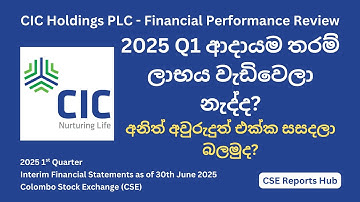 CIC Holdings (CIC.N) 2025 Q1 Financial Performance | 2025 Q1 Earnings Report Analysis | CSE Reports