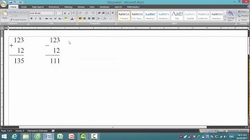 Hướng dẫn đặt tính cộng, trừ, nhân, chia trong Word