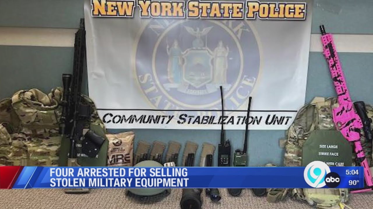 Four arrested for selling stolen military equipment