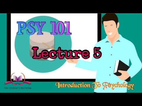 PSY 101|| Lecture