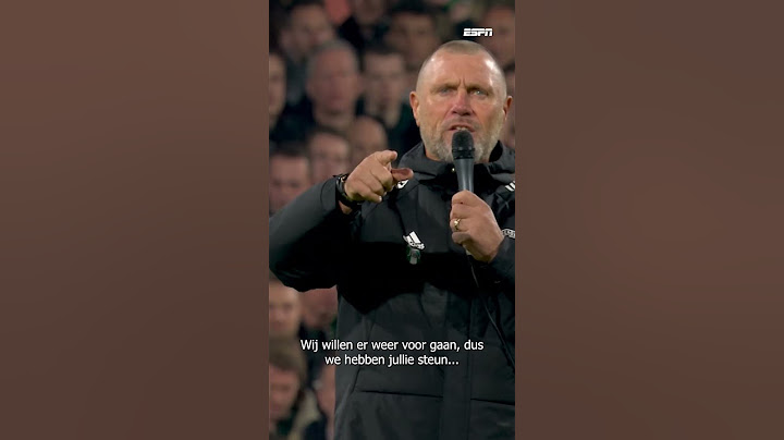 John de Wolf spreekt publiek toe na incident met Klaassen 🗣️