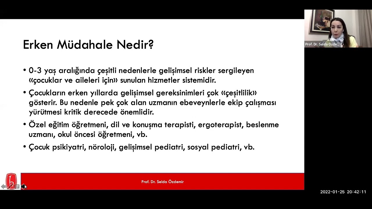 ERKEN ÇOCUKLUK ÖZEL EĞİTİM /PROF. DR. SELDA ÖZDEMİR