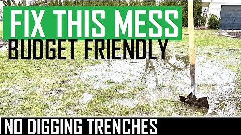 Standing Water in Lawn Flooding. How to remove standing water in yard from heavy rain and floods