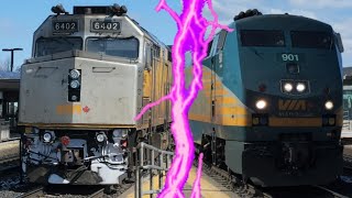 (Back To Back) (LRC Buffers!) (Odd Assignment) VIA 64 - 901 & 6402 At Rouge Hill 