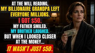 My Billionaire Grandpa Left Everyone Millions. I Got $50 — Until I Saw What He Marked On It
