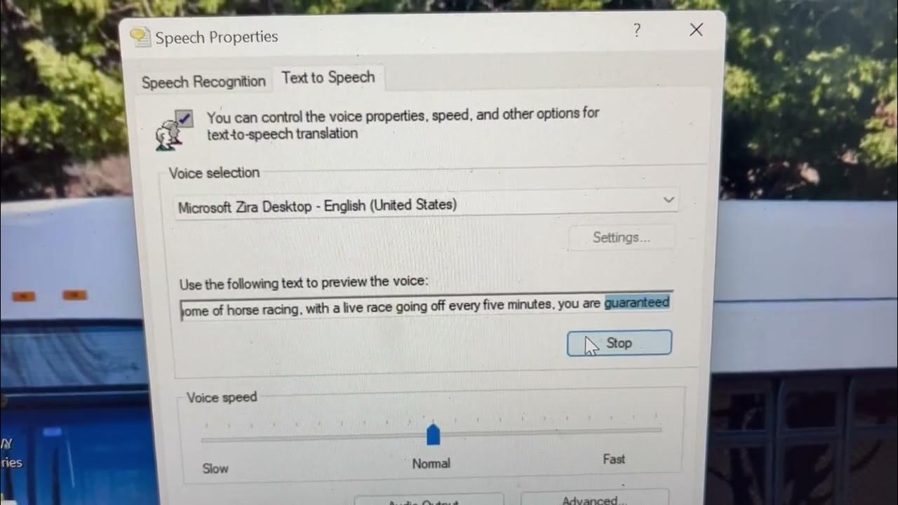 TVG's spoken intro, as said by Microsoft Zira. YouTube
