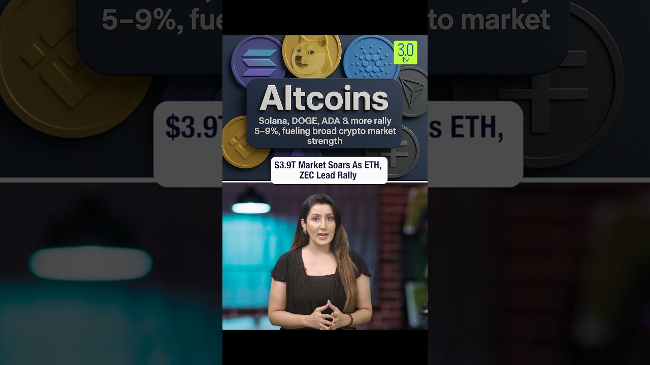 $3.9T Market Soars As ETH, ZEC Lead Rally