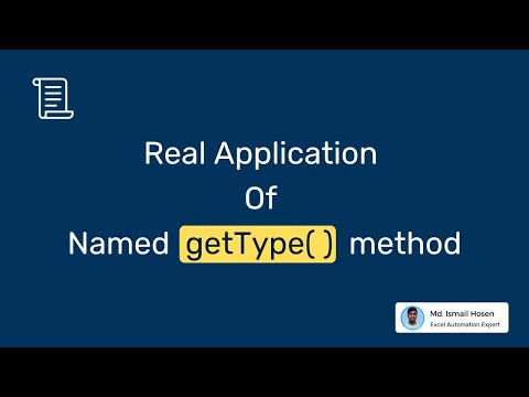 7. Real Application of Named getType method in Office Scripts