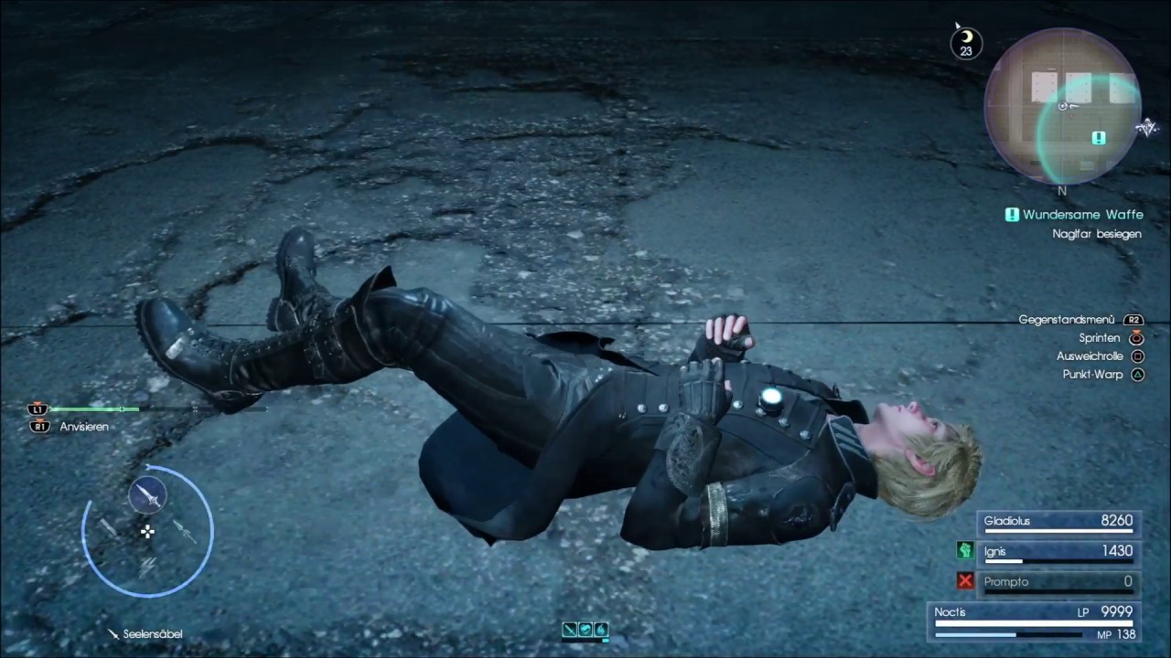 FINAL FANTASY XV Wundersame Waffe Naglfar Lvl 120 besiegen Belohnung: Zorlin-Dolche