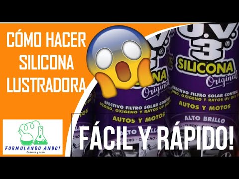 como hacer silicona para autos Simoniz / como hacer silicona para negocio / silicona uv