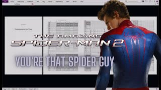The Amazing Spider Man 2 Theme | Hans Zimmer | You're that spider guy