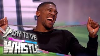 Whos Waist Is Bigger Anthony Joshua Or Romesh Ranganathan? Play To The Whistle
