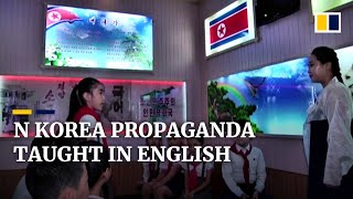 North Korea primary school pupils learn English using state propaganda
