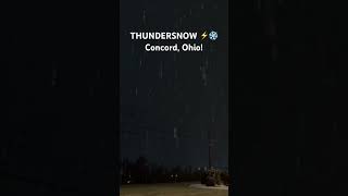 Check out last nights thundersnow in Northeast Ohio! #thundersnow #lightning #thunder #halloween