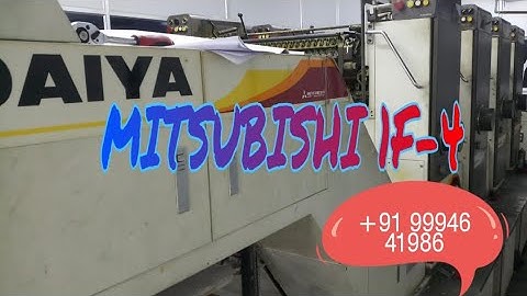 Mitsubishi 1f Four Colour Offset Printing Machine
